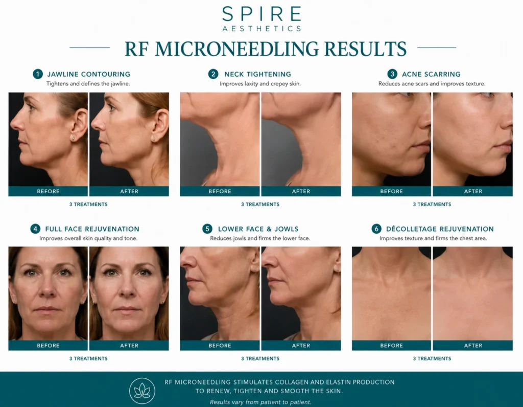 RF Microneedling Skin tightening Ilkeston results