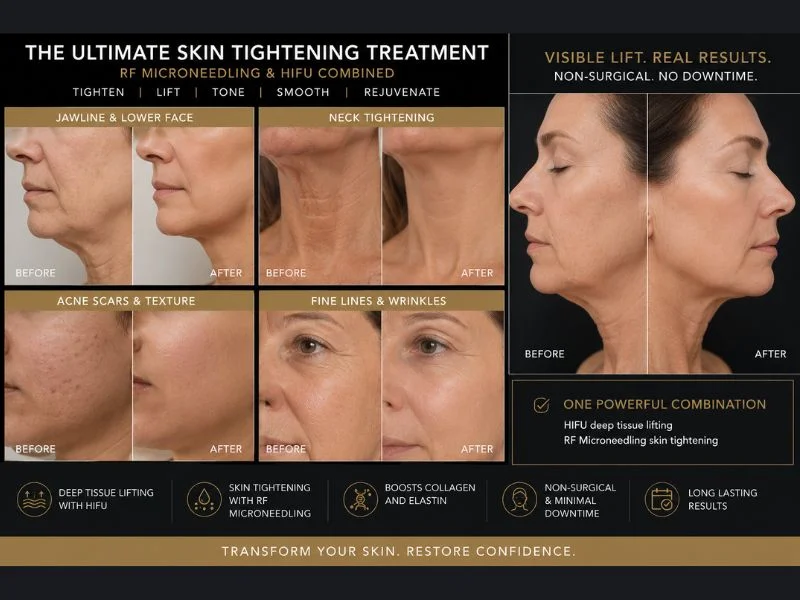 Results of combined treatment for the ultimate skin tightening treatment Ilkeston